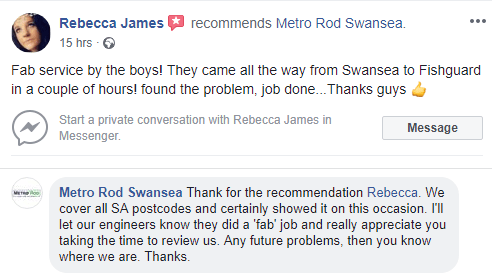 “FAB SERVICE” FROM METRO ROD SWANSEA