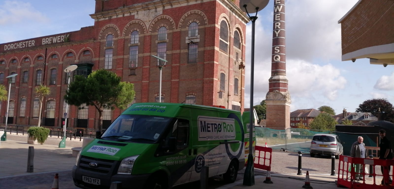 Pre-planned Drainage Maintenance At Brewery Square, Dorchester, Dorset