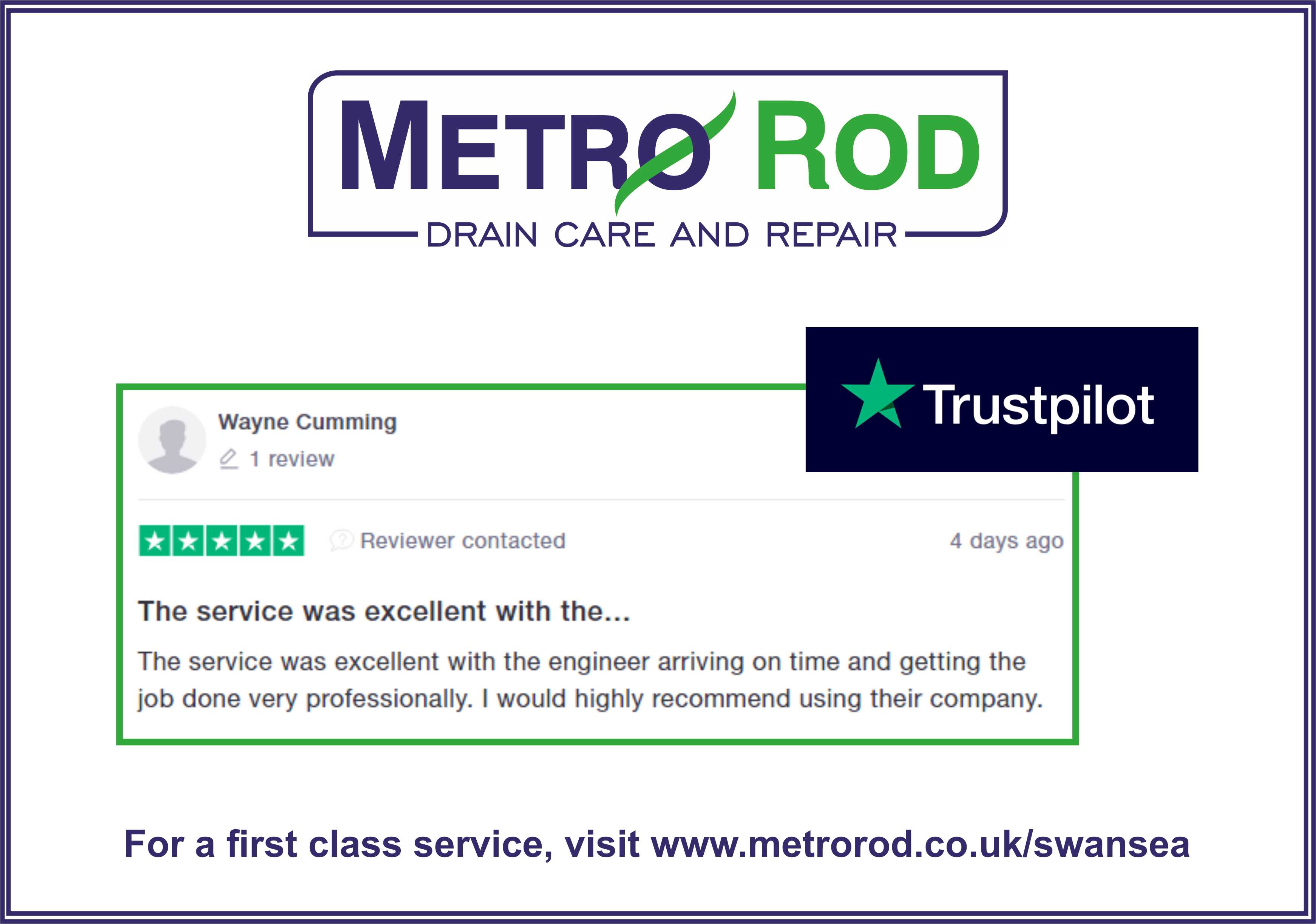 Reviews Flooding In From All Angles For Metro Rod Swansea